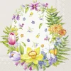 FLOWER EGG linen Lunch-Servietten L 985866