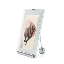 FLUTE PICTURE FRAME 10x15 CHROME