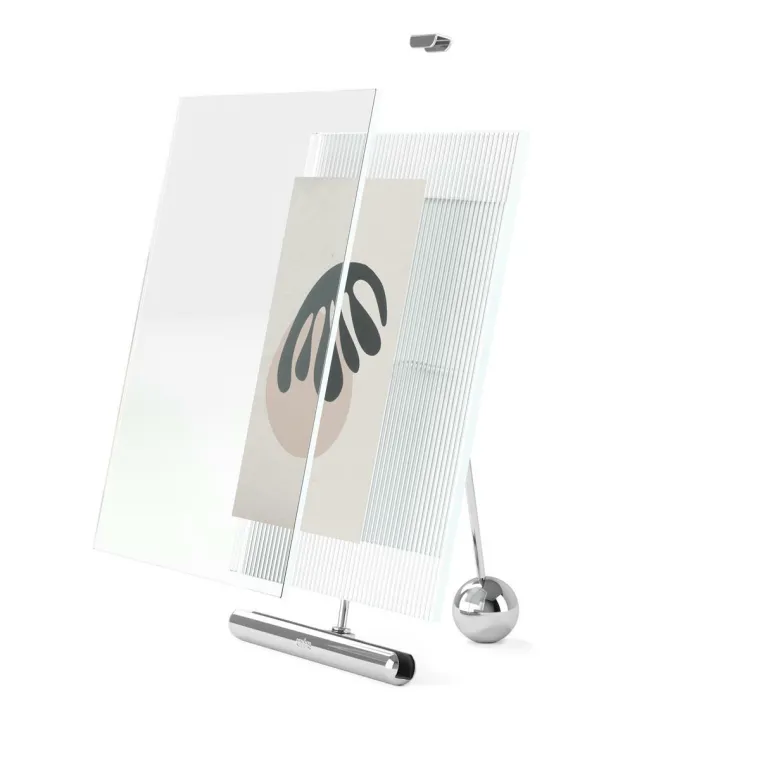 FLUTE PICTURE FRAME 10x15 CHROME