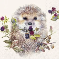 FOREST HEDGEHOG Cream Lunch-Servietten L1082160