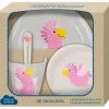 Freche Rasselbande - Geschirr Geschenkset Kakadu