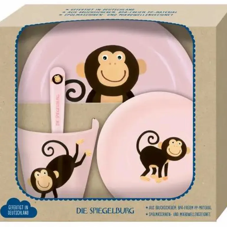 Freche Rasselbande - Geschirr Geschenkset Affe
