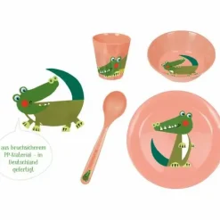 Freche Rasselbande - Geschirr Geschenkset Krokodil