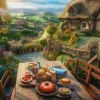 Frühstück mit Aussicht - Puzzle 1000 Teile