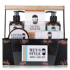 Geschenkset MEN´s STYLE ind Metallkorb mit Tragegr
