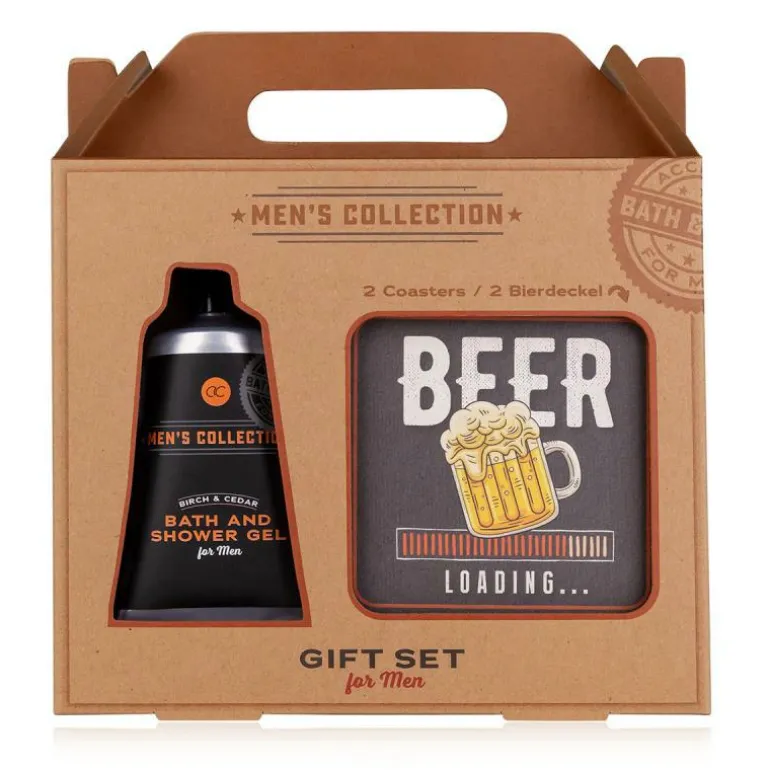 Geschenkset MENS´s Collection, Geschenkbox aus Kra