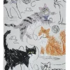 Geschirrtuch "Feline Friends" 100% Baumwolle