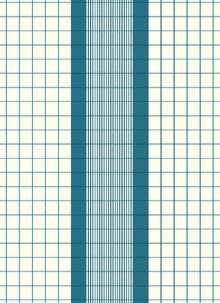 Geschirrtuch "Karo Borde" atlantik 50x70cm 50% Lei