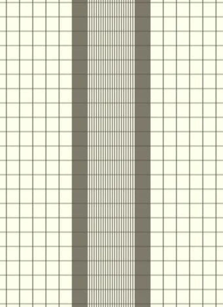 Geschirrtuch "Karo Borde" taupe 50x70cm 50% Leinen
