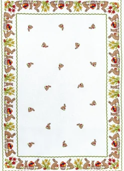 Geschirrtuch "Osterhäschen" Halbleinen 50x70cm