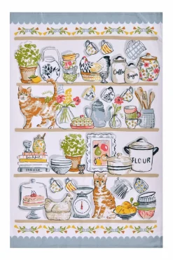 Geschirrtuch "Pantry Cats" 100% Baumwolle