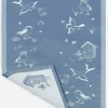 Geschirrtuch "Piepmax" mittelblau Halbleinen 45x73