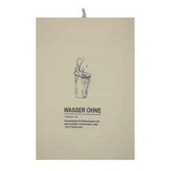 Geschirrtuch "Wasser Ohne" Biobaumwolle 50x70cm