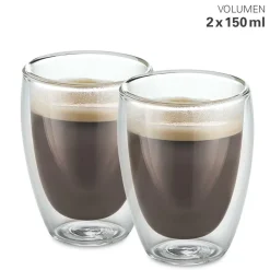 Glas doppelwandig 150ml 2er-Set