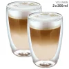 Glas doppelwandig 350ml 2er-Set