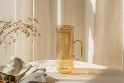 Glas Wasserkaraffe Golden 1,2L