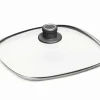 Glasdeckel viereckig Nowo 24x24cm