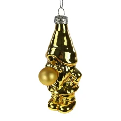Glashänger Bob van Bubbles gold glänzend 5x5,5x10c