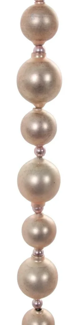 Glaskugel Girlande Puderpink 1.8m