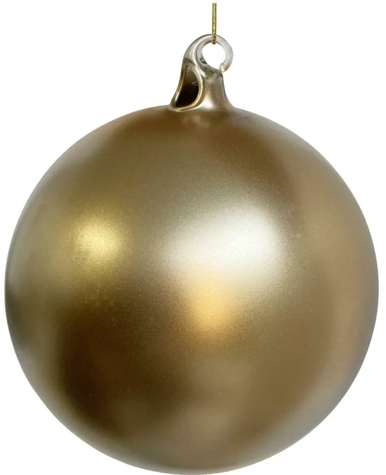 Glaskugel matt Gold 15cm