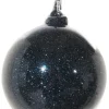 Glass ball petrol glitter inside 8cm