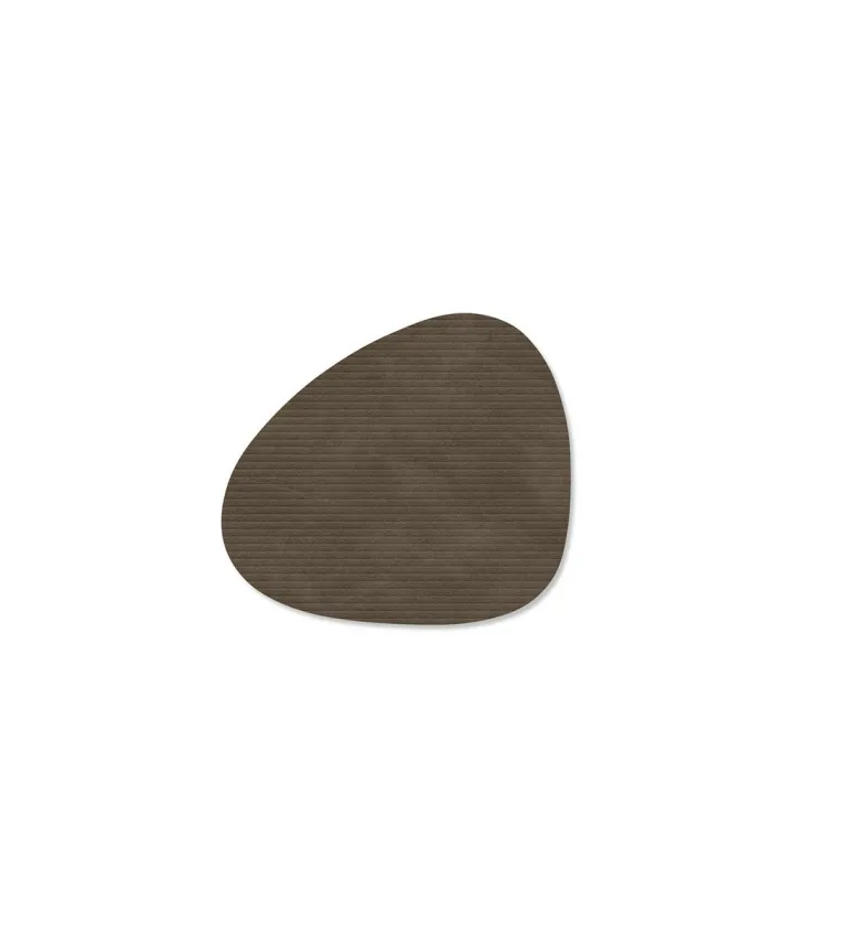 Glass Mat Curve Corduroy Caviar