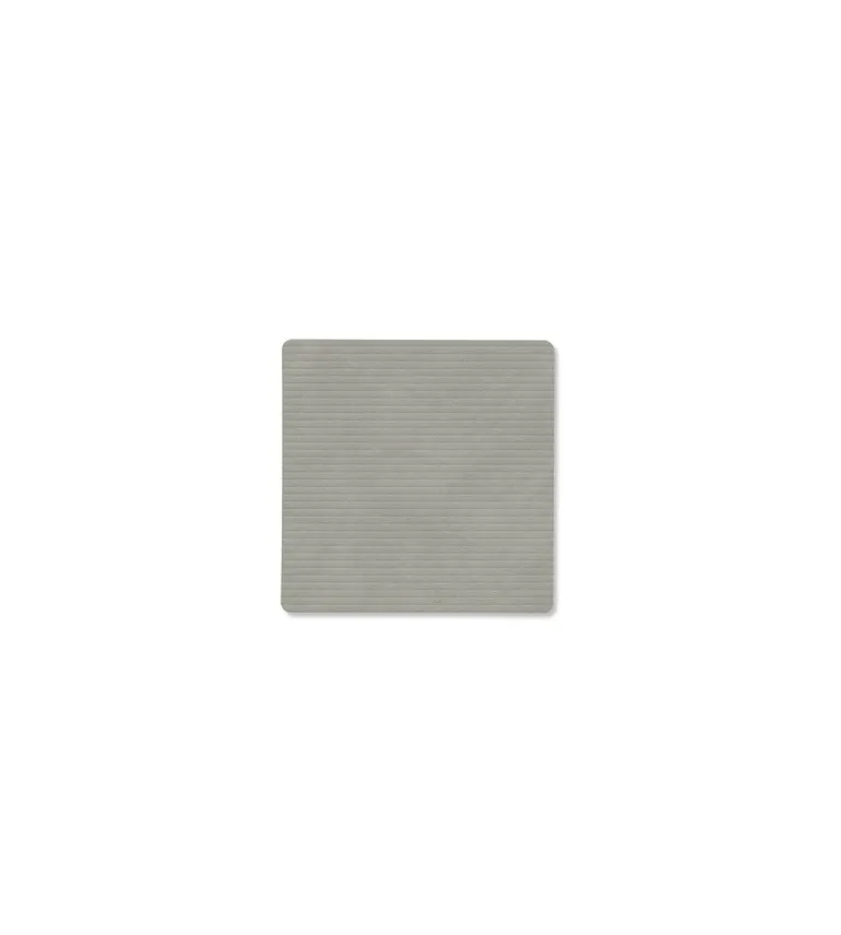 Glass Mat Square Corduroy Light Grey