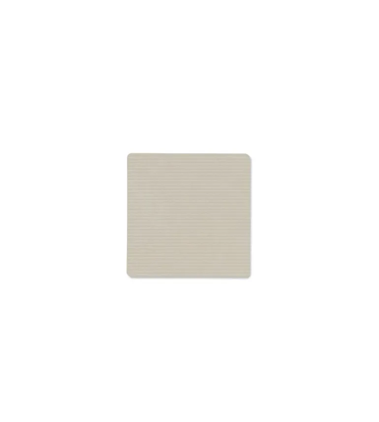 Glass Mat Square Corduroy Oyster White