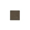 Glass Mat Square Corduroy Caviar