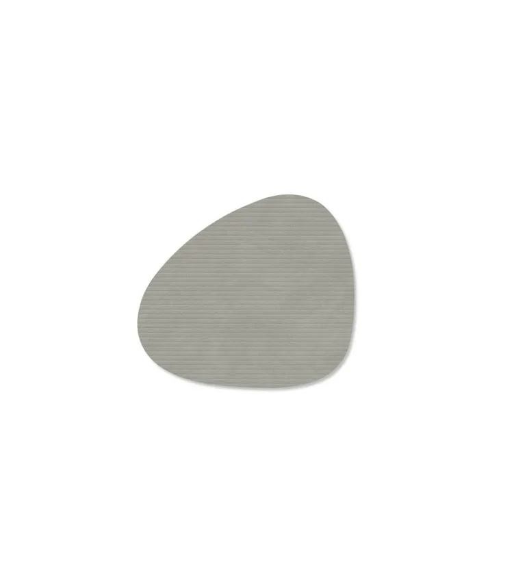 Glass Mat Curve Corduroy Light Grey
