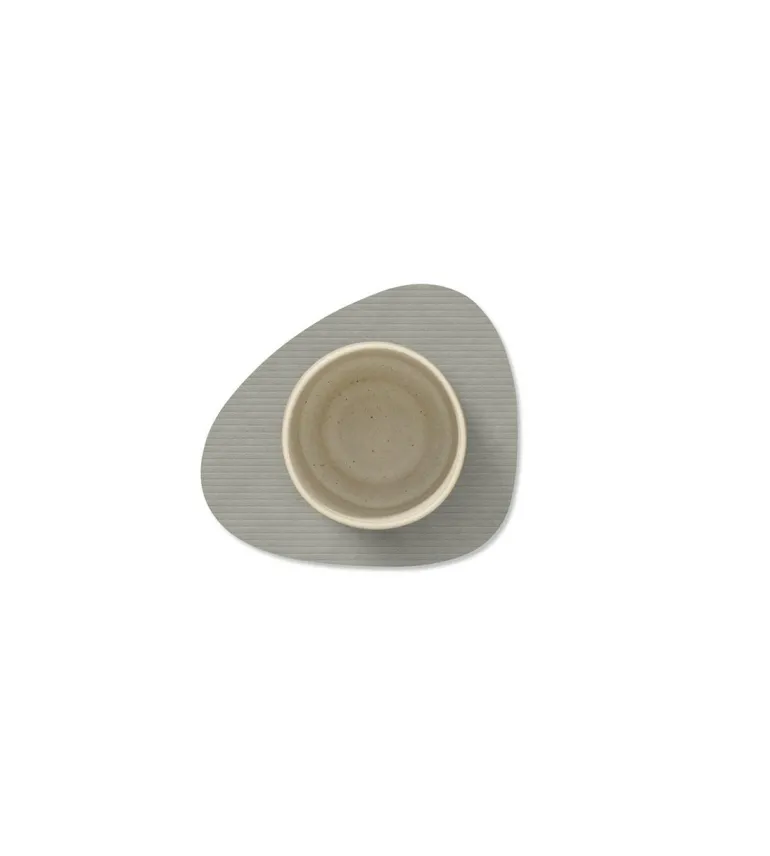 Glass Mat Curve Corduroy Light Grey