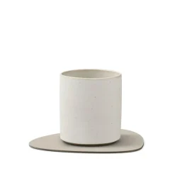 Glass Mat Curve Corduroy Oyster White