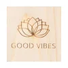 Glückskästchen „Good Vibes", 4,3x4,3x3,3cm