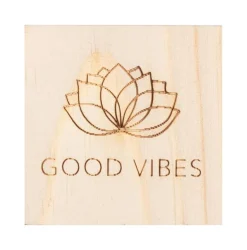 Glückskästchen „Good Vibes", 4,3x4,3x3,3cm