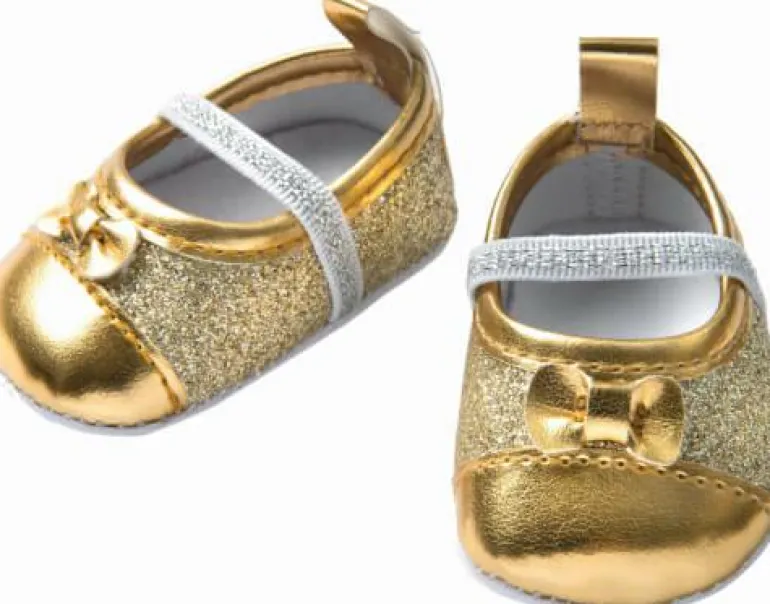 Glitzerballerinas 38-45cm gold