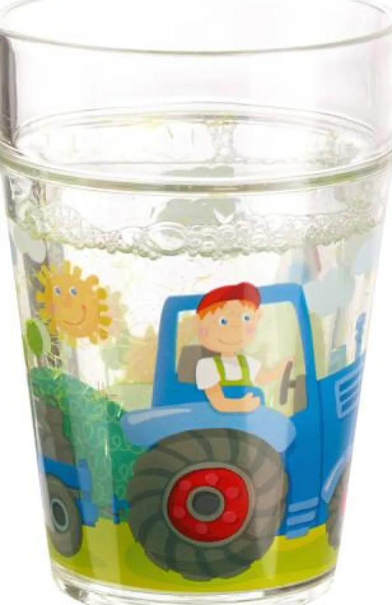 Glitzerbecher Traktor