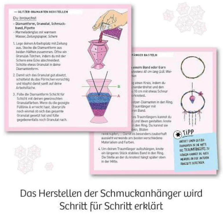 Glitzer-Diamanten - Gestalte deine eigenen Schmuck