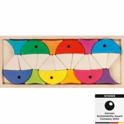 GoKi Legespiel und Bausteinkasten 6 bunte Fische