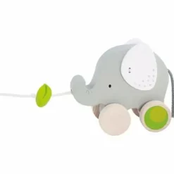 GoKi Ziehtier Elefant mit Blatt