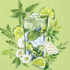 GREEN COCKTAIL Green Cocktail-Servietten C1046120