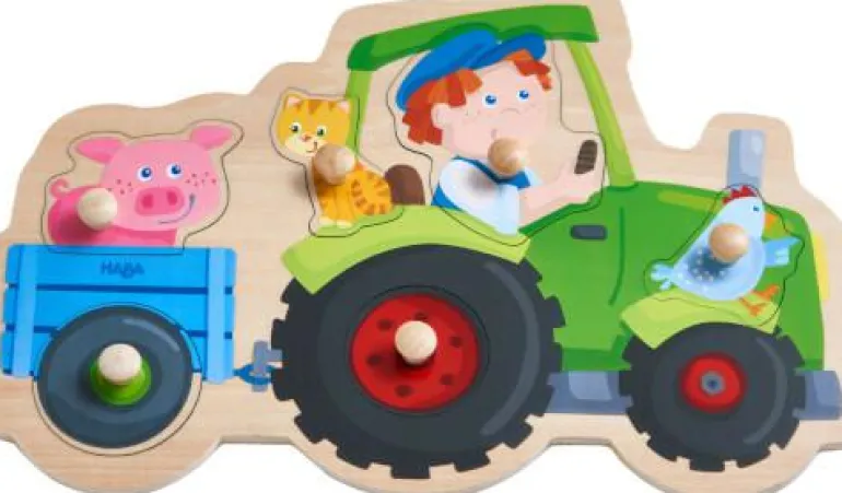 Greifpuzzle Lustige Traktorfahrt