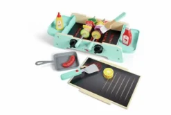 Grill mit gusseiserner Pfanne