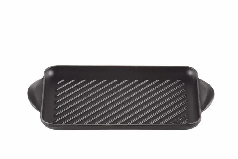 Grillplatte rechteckig 32 cm schwarz