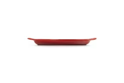 Grillplatte rund 25 cm Kirschrot