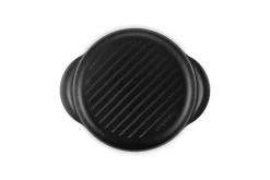 Grillplatte rund 25 cm Schwarz