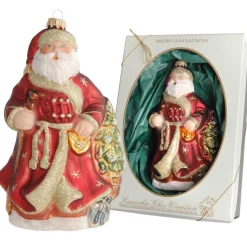 Großer Weihnachtsmann mit Baum 16cm