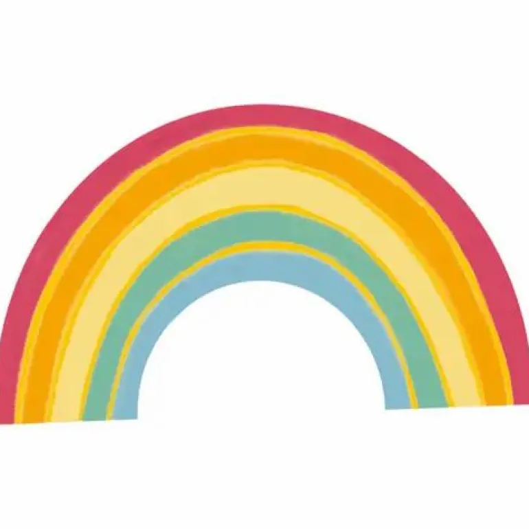 Grußkarte - Alles Gute zur Erstkommunion (m.Regenb