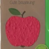 Grußkarte Gute Besserung Apfel