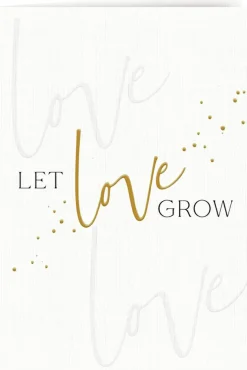 Grußkarte mit Kuvert - Let Love grow