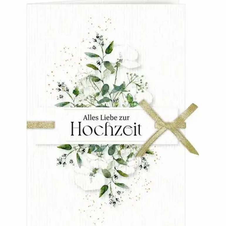 Grußkarte Mit Kuvert Alles Liebe Zur Hochzeit
